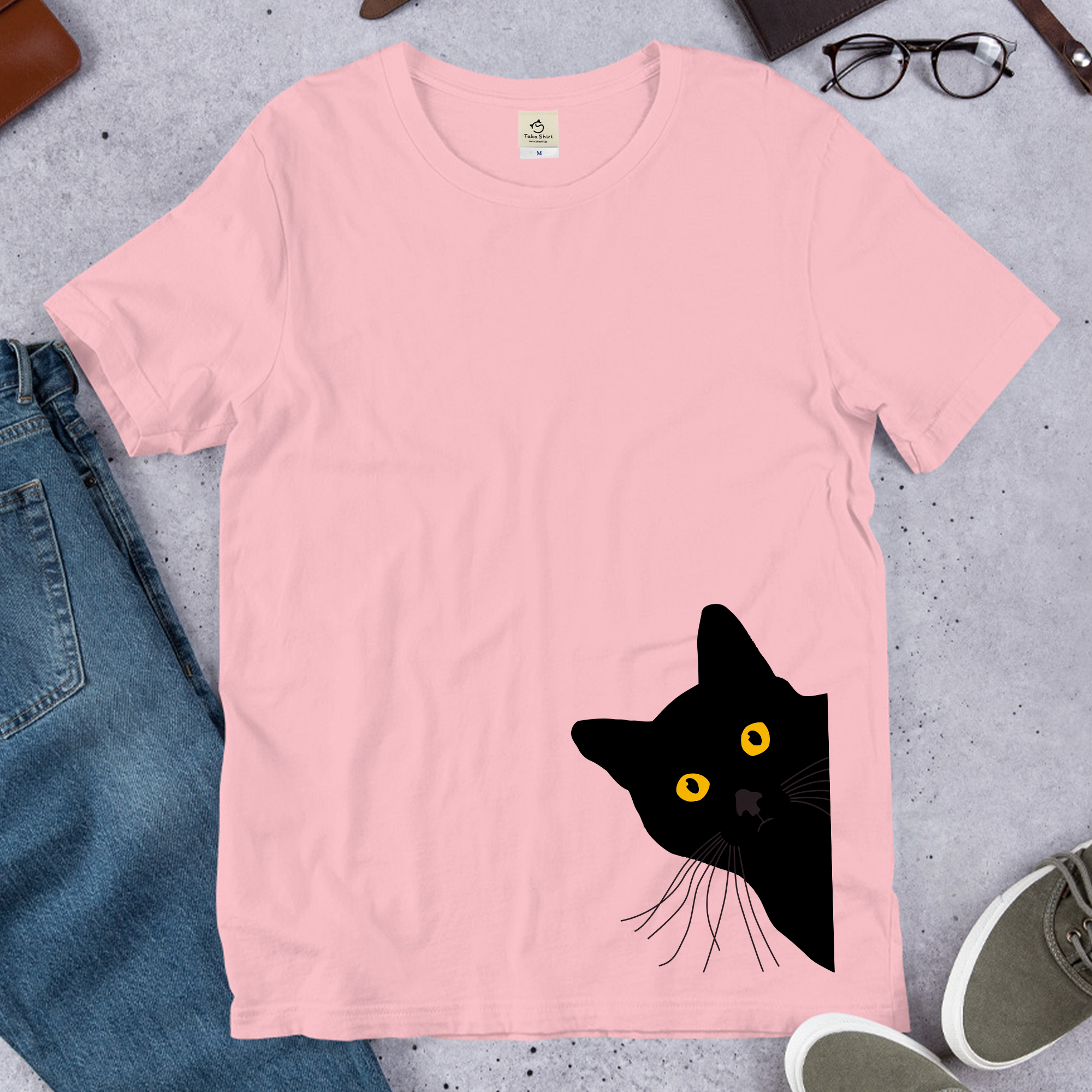 猫tシャツ ねこ 猫イラスト おもしろ tシャツ かわいい猫|アダルト&キッズサイズ
